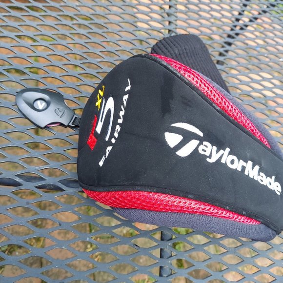 TaylorMade R5 XL  Fairway Golf Club Headcover Red Blue Black Number Tag - Picture 2 of 8